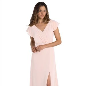 blush pink bridesmaid dress